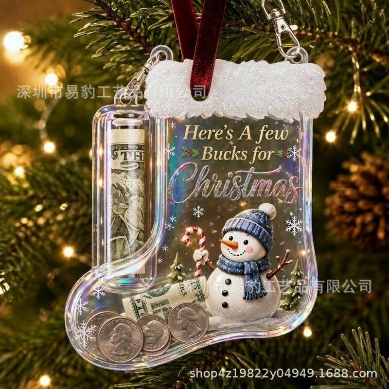 Cross-border Christmas Stocking Money Holder Ornament Cross-border Christmas Stocking Money Holder Ornament