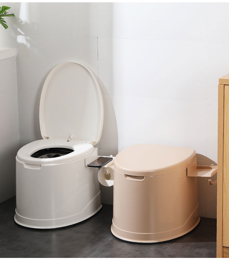 Mobile toilet, elderly and pregnant women's toilet seat, adult household portable toilet chair, indoor plastic toilet stool undefined