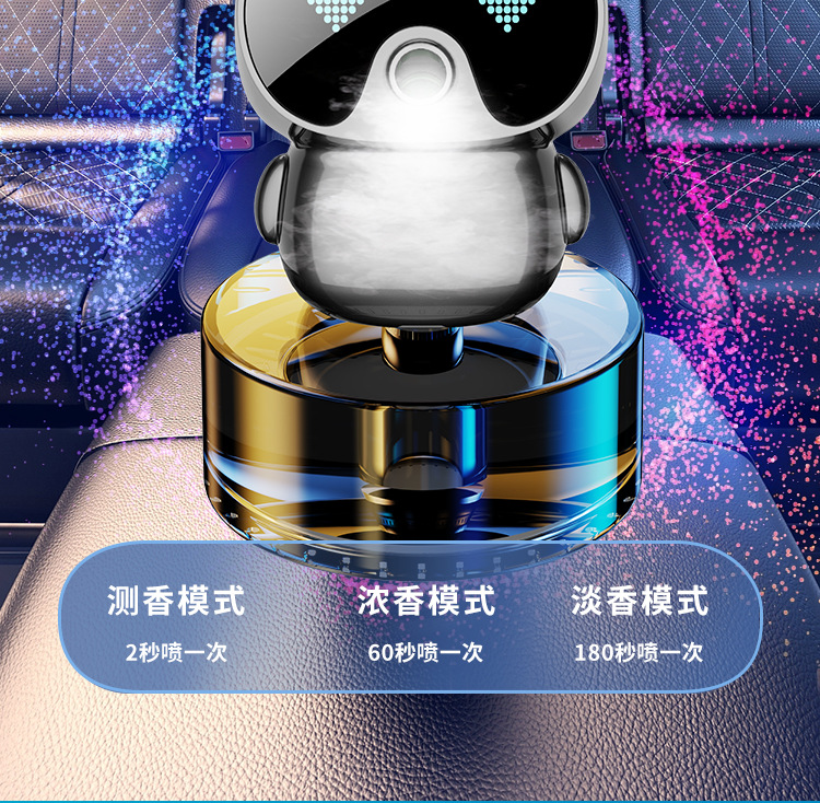 Robot Car Intelligent Aromatherapy Machine Men's Car Car Perfume Holder Internet Celebrant Car Fragrance Advanced Aromatherapy
