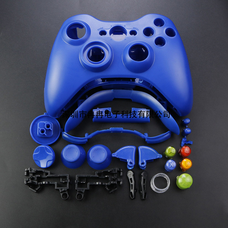 Xbox 360無線外殻ゲームのハンドル外殻のフルセットのシェル材料はすべてのプラスチックの小さいボタンを配合します。|undefined