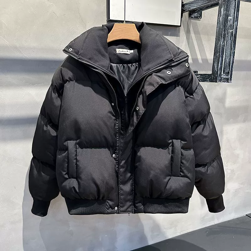 Down jacket men’s, oversize, windproof and wear‑resistant, Korean style