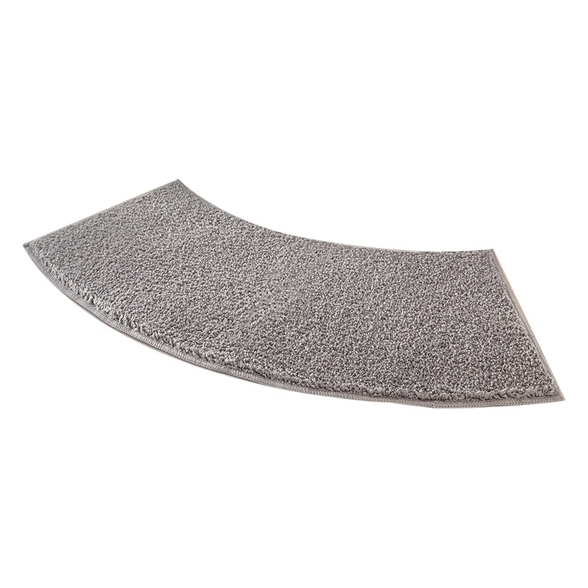 Cuarto de baño alfombra de piso curvada sala de ducha color sólido hogar absorbente alfombra de piso en forma de abanico baño alfombra antideslizante alfombra de la puerta