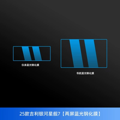 Button Protection Film Supplies Car interior film - 25-geely-galaxy-starship-7-two-screen-blue-light-tempered-film