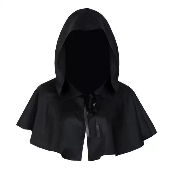 Halloween Cloak Medieval Magic Cosplay Costume Nightwalker Medieval Hooded Cloak Shawl Stage