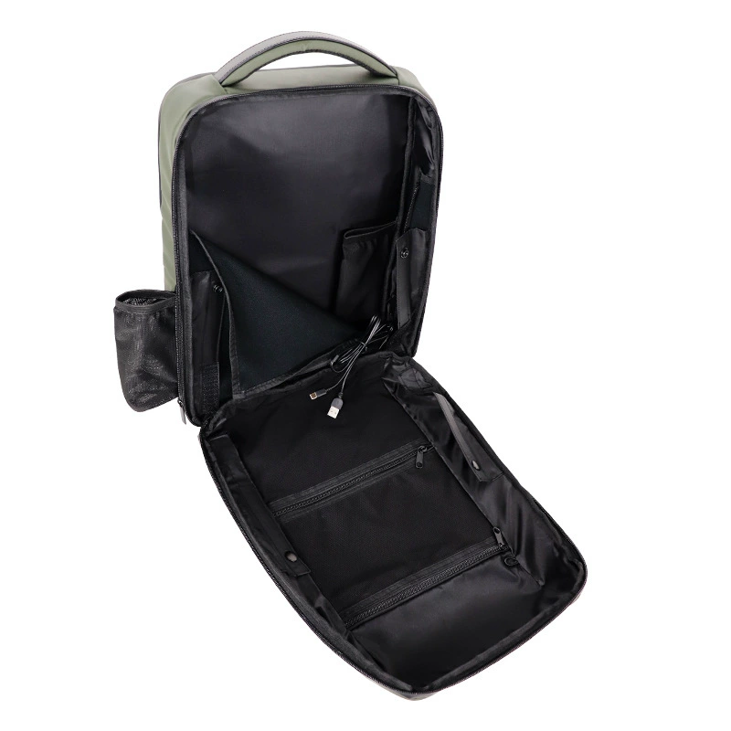 Capacious backpack, waterproof wear-resistant purse for traveling, laptop, business version, custom-made, polyester