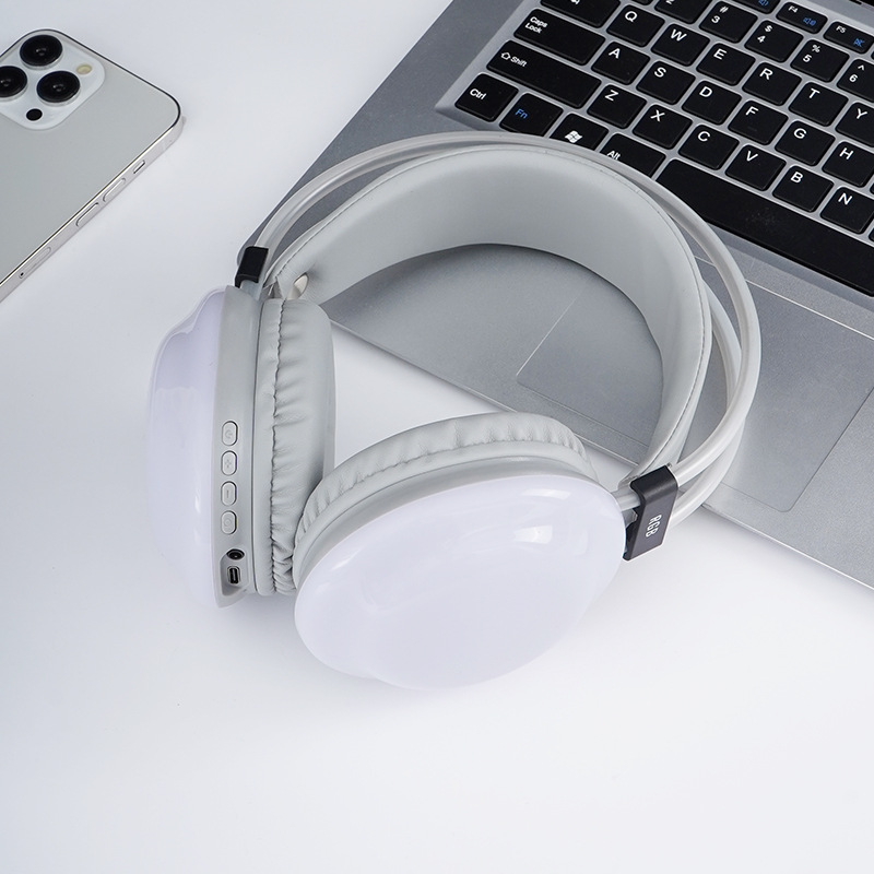 [Nuevo] Y680 auriculares Bluetooth transfronterizos RGB fluorescente luces de color auriculares auriculares de juegos de deportes