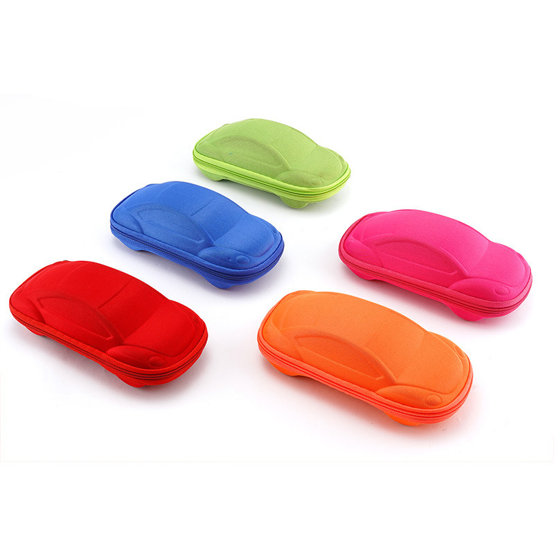 Manufacturers in stock new EVA glasses box children's car glasses fashion color anti-pressure mirror box wholesale