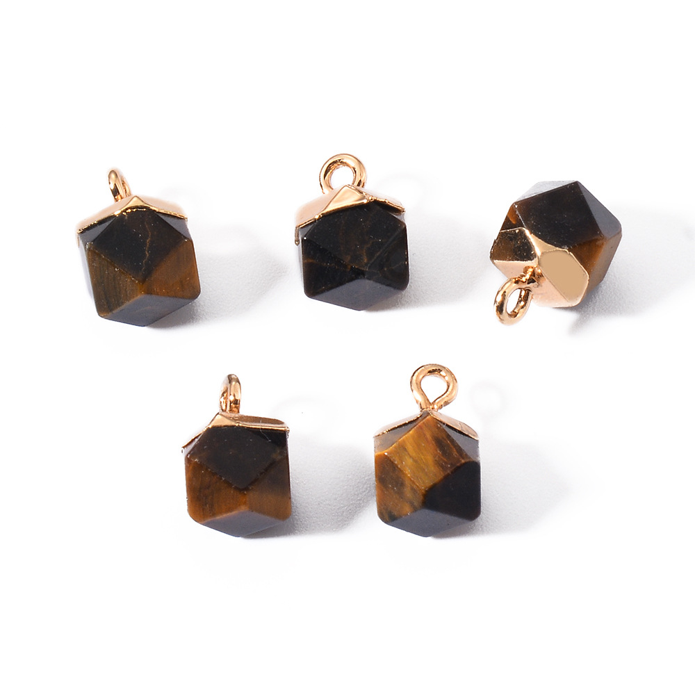 9g Weight Pendant Jewelry Making Type Natural Stone Inlay Material DIY Jewelry Accessories Classification 5 PCS/Package Quantity natural stone Material Geometric Pattern Simple Style Style Plating, Inlay Craft 5 PCS/Package Natural Stone Natural Stone Geometric Pendant 3