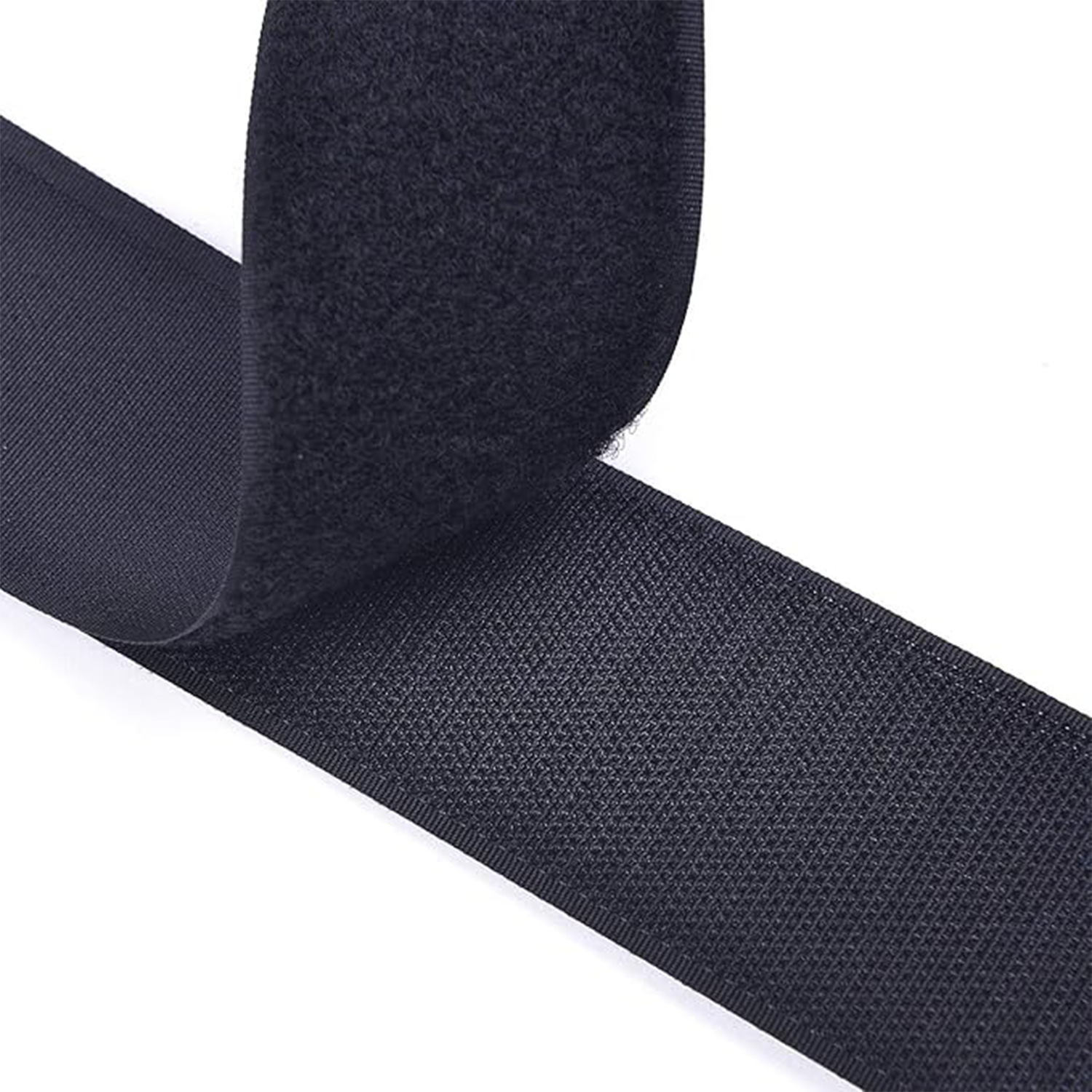 Black 2.5cm hook surface wool surface wholesale adhesion with male and female buckle buckle buckle buckle with sewing processing