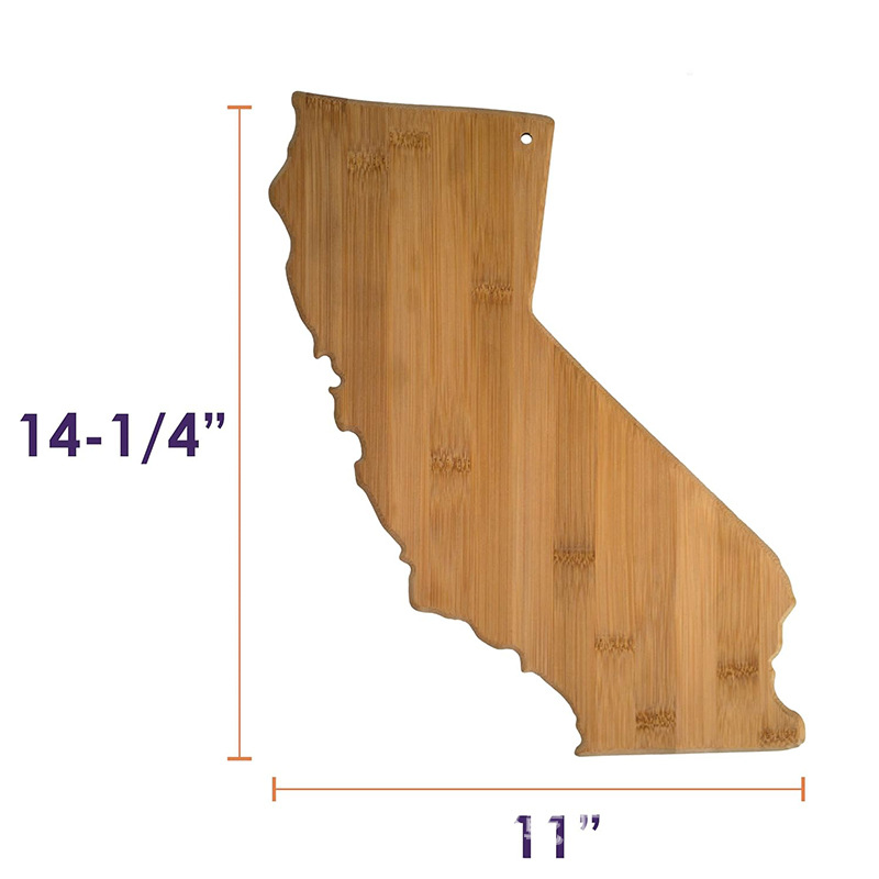 木质美国竹木地图菜板橡胶木砧板楠竹切板木刀板水水果披萨面包板