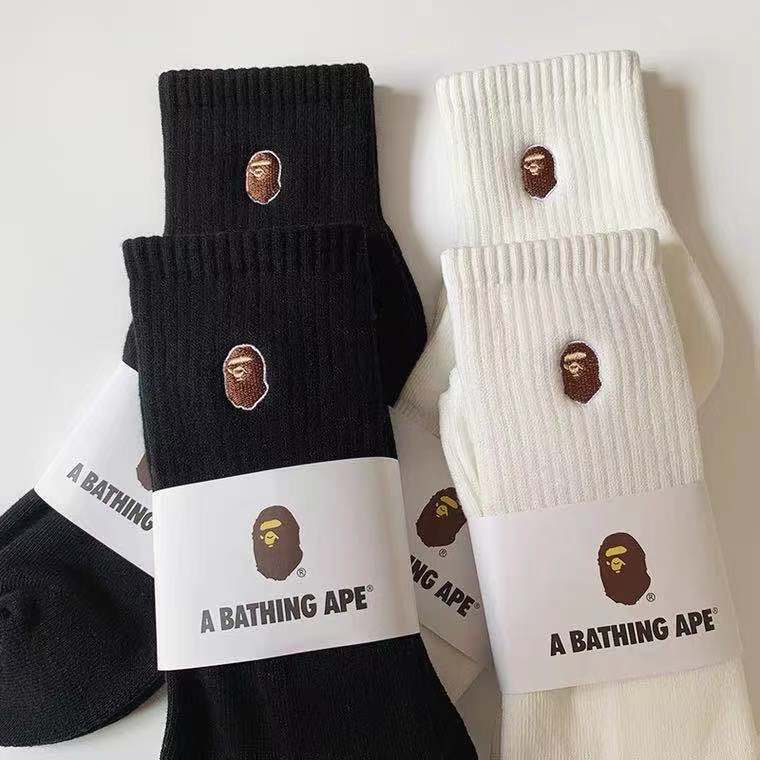 bape head towel bottom socks street tren...