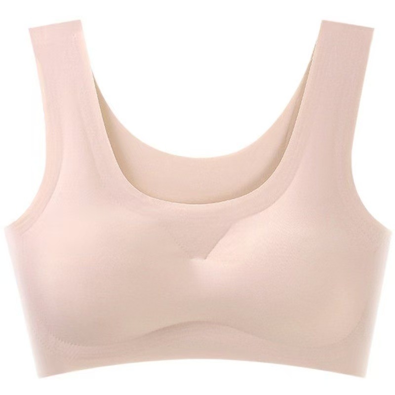 Top Deportivo Japonés Premium sin Costuras, de una Pieza, para Mujer, de Seda Helada, con Espalda Descubierta, para Yoga, sin Tirantes