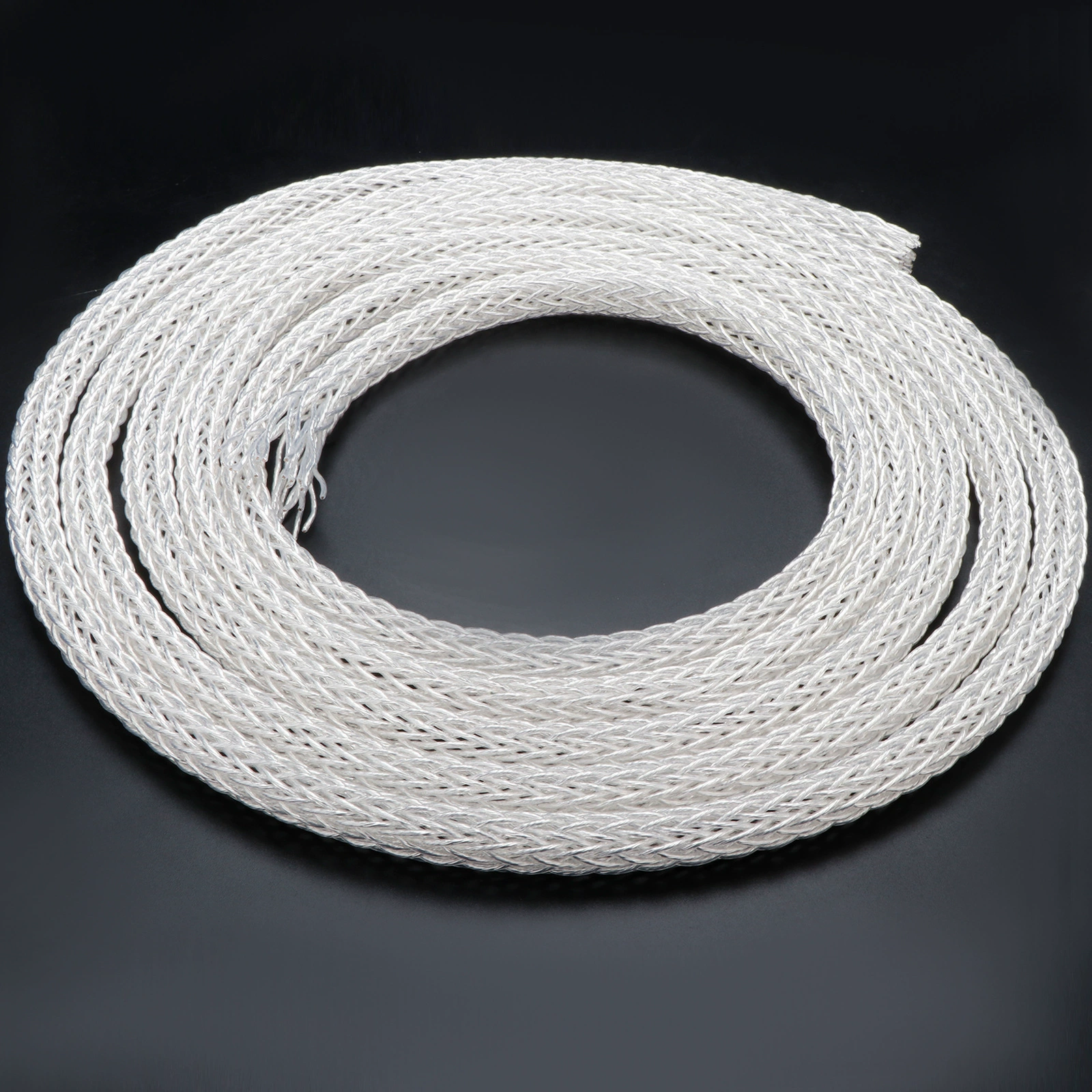 OCC монокристальная серебряная 24-жильная оплетённая проволока, 12AWG основной акустический кабель, соединительный провод для динамиков