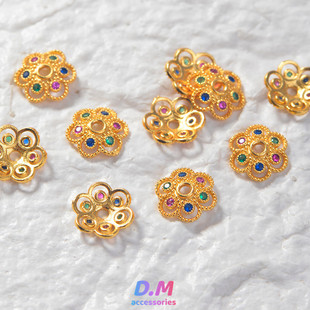 s925���y僽�ŷ��y���9mm���и�Ƭ�U�ջ�ñ����DIY�ֹ��������