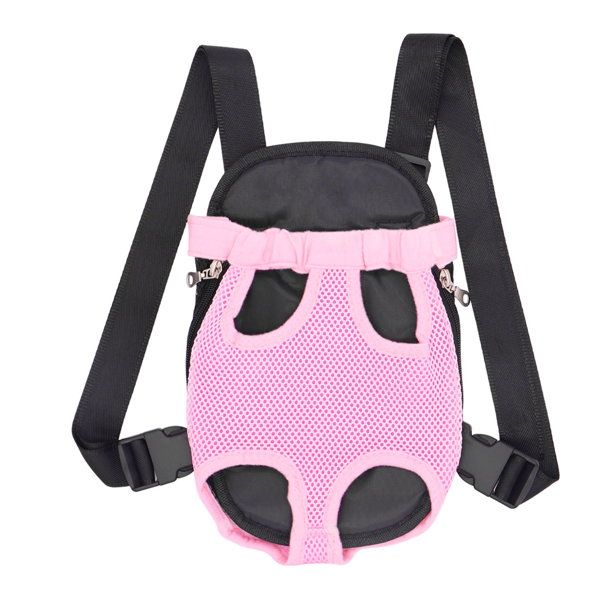 Mochila para perros, bolsa de cuatro patas para perros pequeños, tela de malla transpirable ajustable, cinturón para gatos, bolsa de pecho, bolsa de pecho