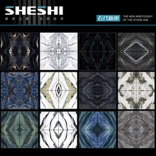 轻奢奢石通体大理石瓷砖800x800客厅深色耐磨蓝海色浴室防滑地砖