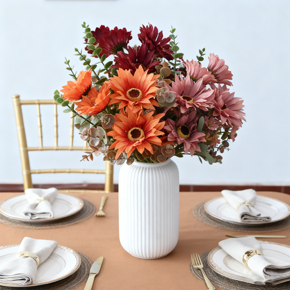 Simulación margarita flores falsas ramo ramo de flores hogar dormitorio decoración accesorios de fotografía transfronterizos