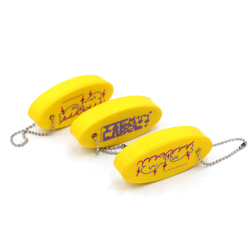 Factory Customized Oval Floating Life Buoy Keychain Pendant Foam Sticker Color Printing PU Floating Keychain Factory Customized Oval Floating Life Buoy Keychain Pendant Foam Sticker Color Printing PU Floating Keychain