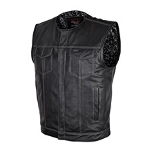J 32872 Zipper Button Motorcycle Vest ����Ƥ���� ŷ���羳��