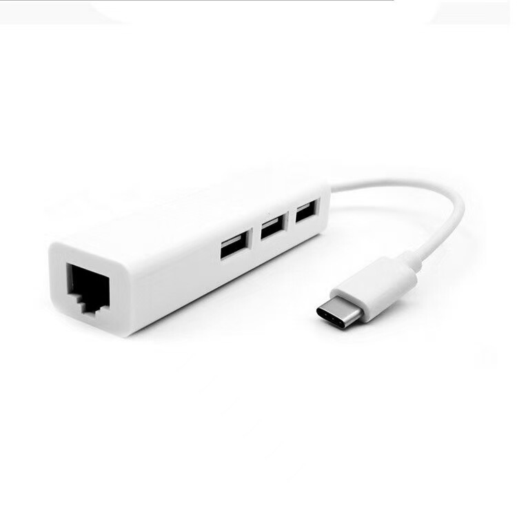 Type-c変換ネットワークカード3.1USB変換rj45アルミニウム合金3ポートUSB HUB無駆動百兆ネットワークカード|undefined