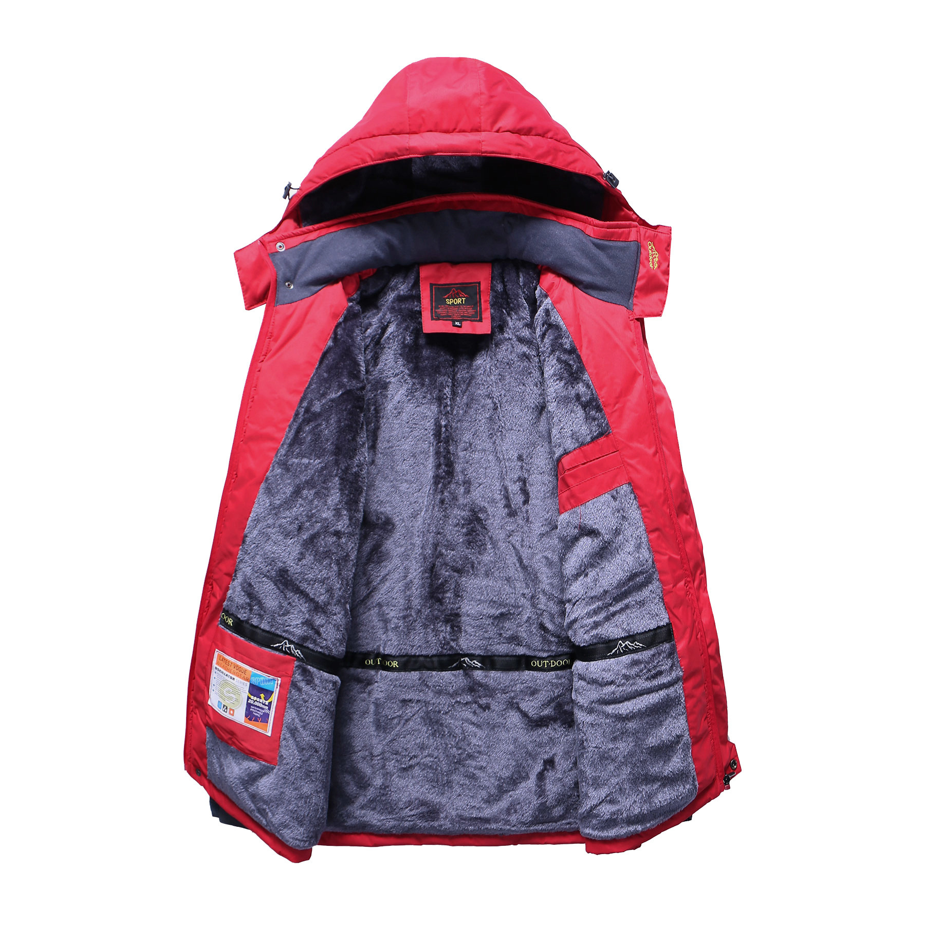 Trajes de asalto transfronterizos para hombres y mujeres en invierno grueso chaqueta impermeable y cálida pareja al aire libre trajes de montaña a prueba de frío