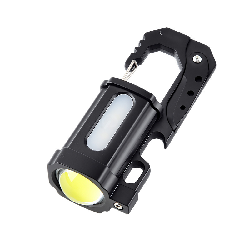 Lámpara de llavero multifunción explosiva Lámpara portátil portátil para exteriores Mini luz de trabajo led de emergencia Linterna de campamento