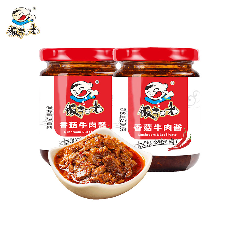 饭扫光下饭菜瓶装野香菌竹笋蕨菜金针菇川味剁椒酱榨菜麻辣小咸菜