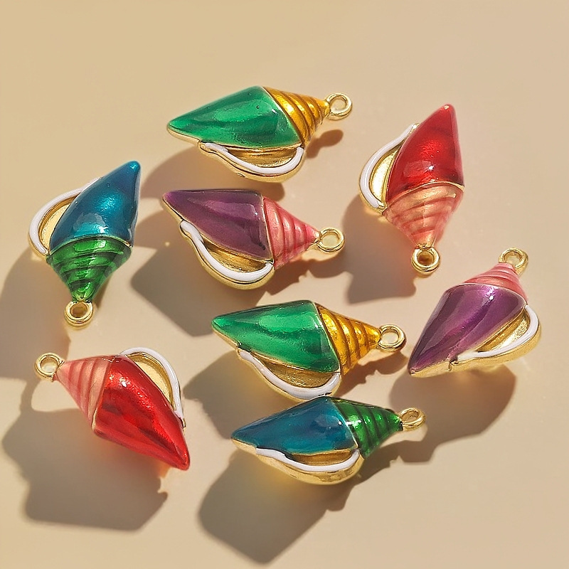 Accesorios de joyería DIY acero inoxidable serie marina colgante sirena concha estrella de mar colgante pulsera collar