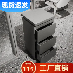 理髪店ツールカウンターヘアサロン専用ステンレス美髪両面キャビネット収納収納引き出し付きファンラック