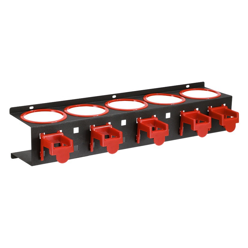 ワックスホルダーワックスホルダー鉄五穴収納ホルダースプレーポット掛けラック洗車店専用収納ラック