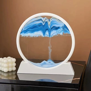 流沙画家居客厅摆件沙漏创意解压装饰品玄关办公室轻奢家居山水礼