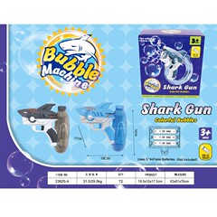 国境を越えた新しいシャークライトハンドヘルドバブルガン電気バースト全自動子供用バブルおもちゃ卸売