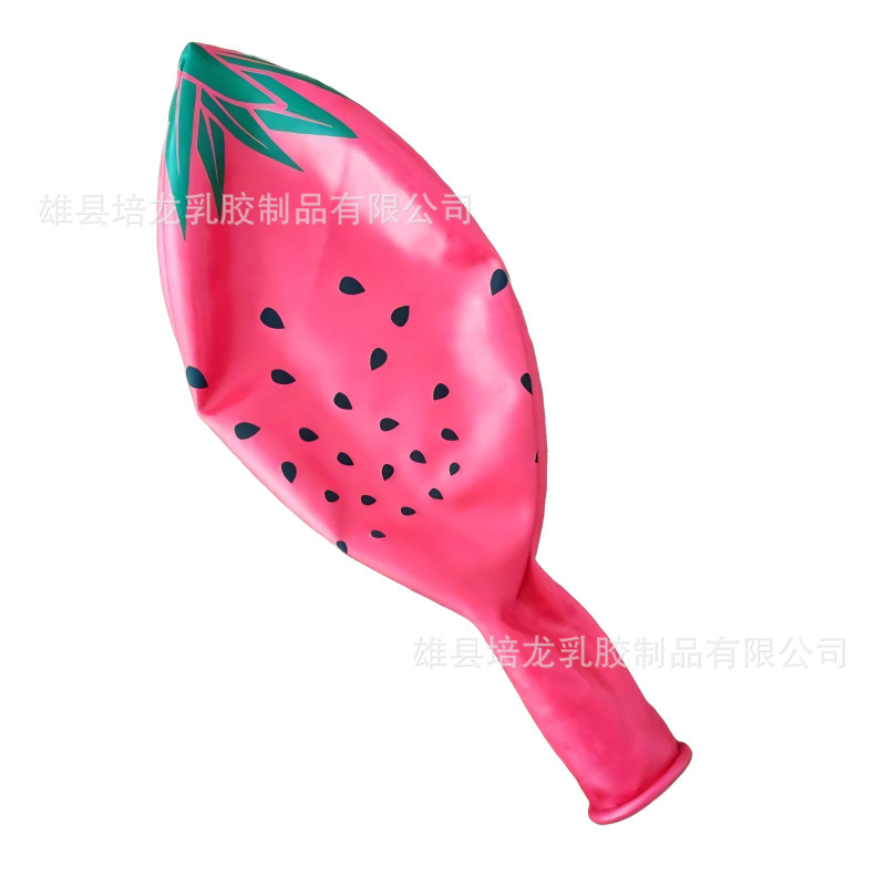 36인치 35g 라운드 로즈 레드 드래곤 과일 리본 10개