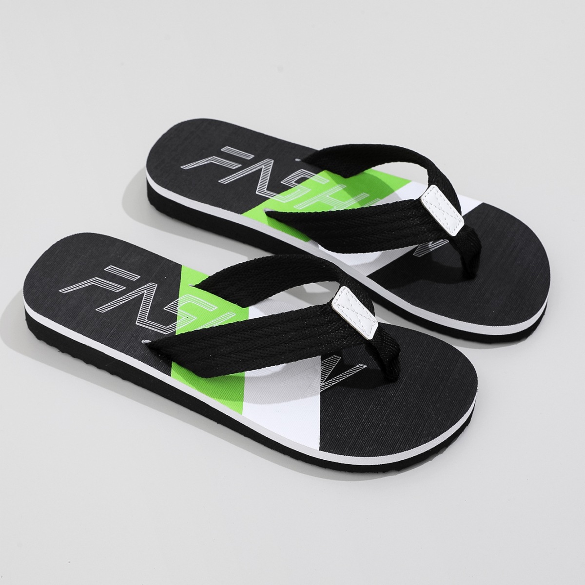 thumbnail for Cross-border new fashion color-block flip-flops, men's summer, European and American trends, foreign trade, Middle East beach slippers