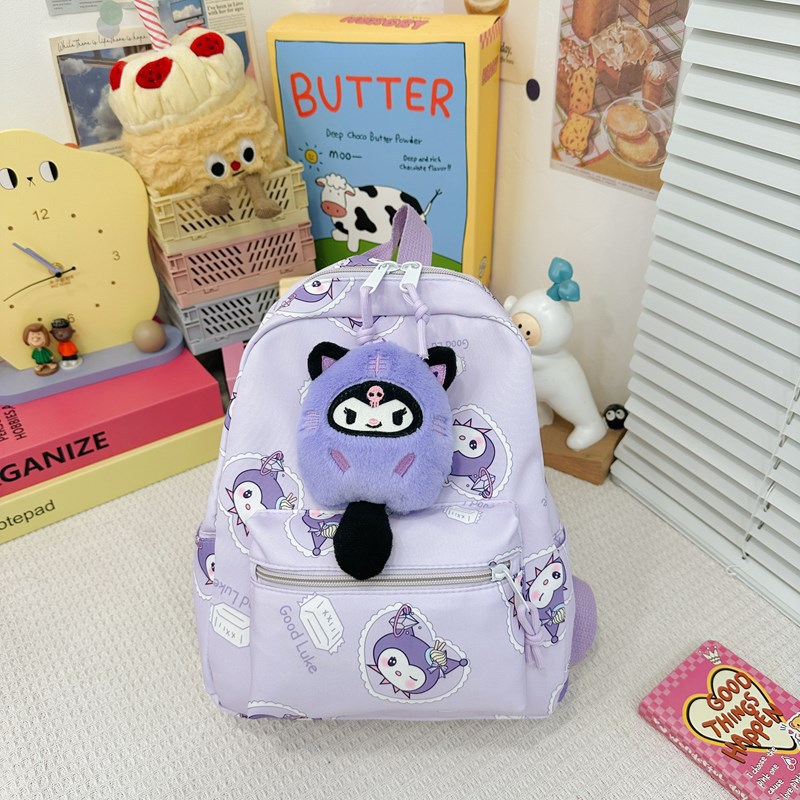 Nueva mochila escolar coreana para niños, mochila escolar de jardín de infantes de dibujos animados ins linda mochila de anime para niños y niñas