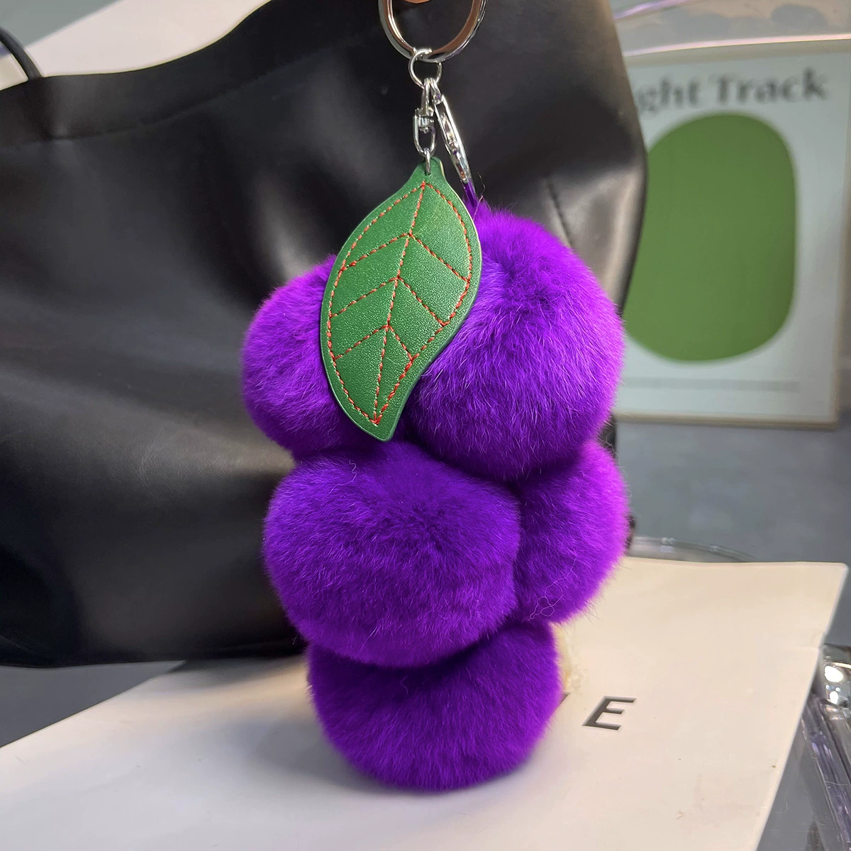 Cute plush fruit pendant, bag decoration, keychain, accessory