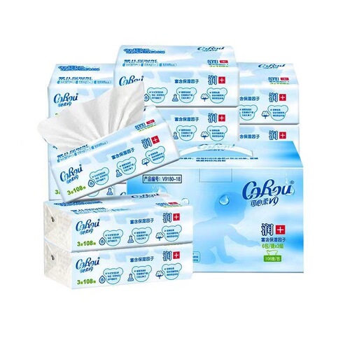 Factory Direct Supply HeartSoft V9 Gentle Tissue Paper * 16 Packs Baby Face Tissue Soft Tissue Dropshipping Wholesale
