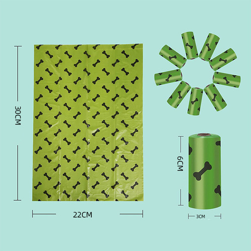 New pet garbage bag, poop bag, printed dog poop bag, dog poop bag, dog walking degradable outing cleaning bag wholesale