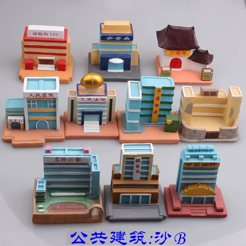 Психологические Песочные Инструменты Песочный Стол Игровая Коробка Суд Терапия Общественные Здания Начальная Школа Пожарное Бюро Налоговое Управление Почтовое Бюро Общественной Безопасности