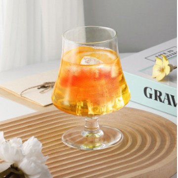 Vientre grande brandy copa de vino copa de pie corto vidrio Hotel copa de vino whisky copa de vino