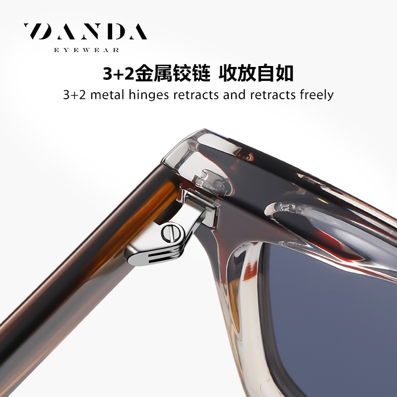 En stock al por mayor de la placa de gafas de sol S31109 europeo y americano venta caliente gafas de sol clásicas puede ser equipado con la miopía anti-azul gafas de luz