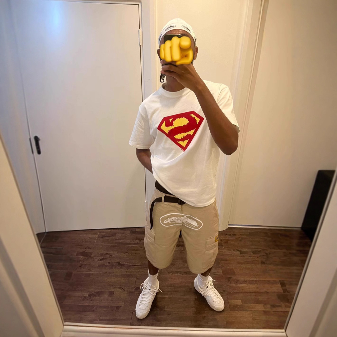 Cross-Border Popular American High Street Style Multi-Pocket Hip-Hop Cargo Shorts for Men, Trendy Brand Summer Loose-Fitting Knee-Length Shorts for Boys