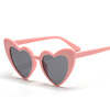 Fashionable sunglasses heart-shaped, brand glasses solar-powered, European style