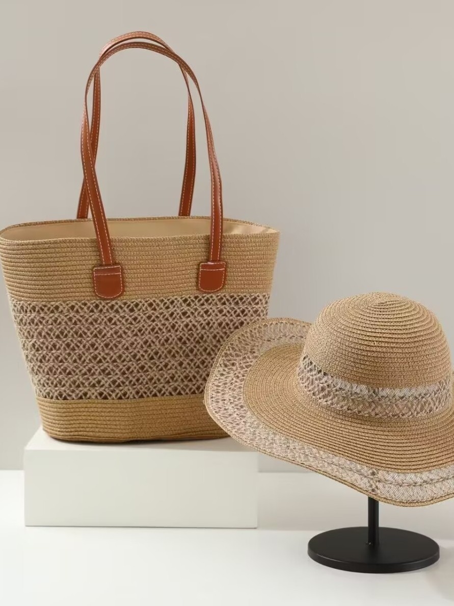 Straw universal summer one-shoulder bag