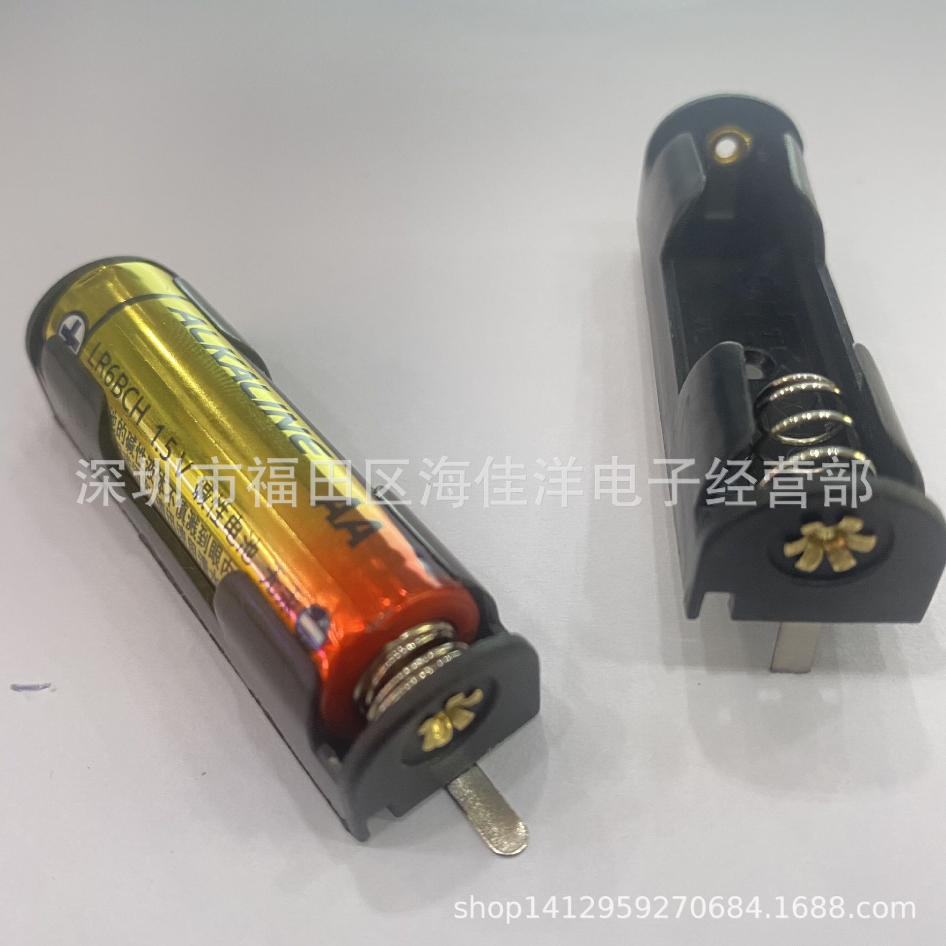 5号1节焊片电池盒 5号1节贴片电池座AA*1电池仓 五号单节1.5V