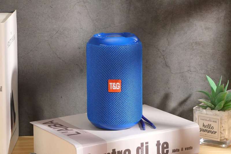 TG264户外防水低音炮双振膜高音质便携插卡通话音响布艺 蓝牙音箱|undefined