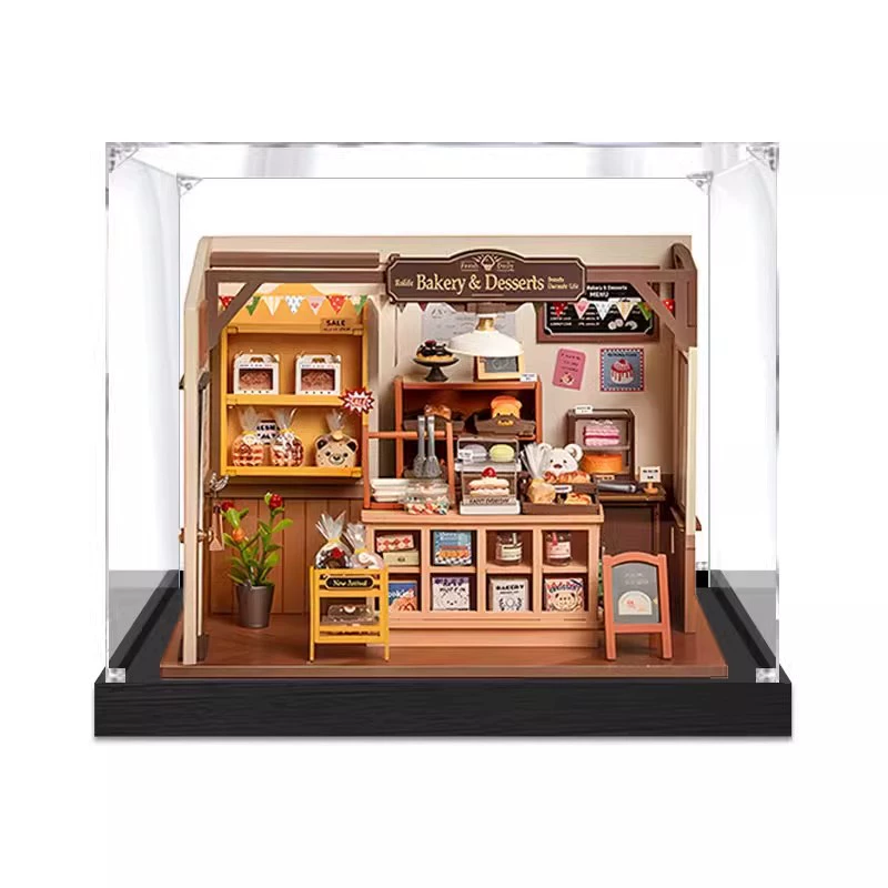 Acrylic stand, hut, minifigure, storage system, DIY, bread