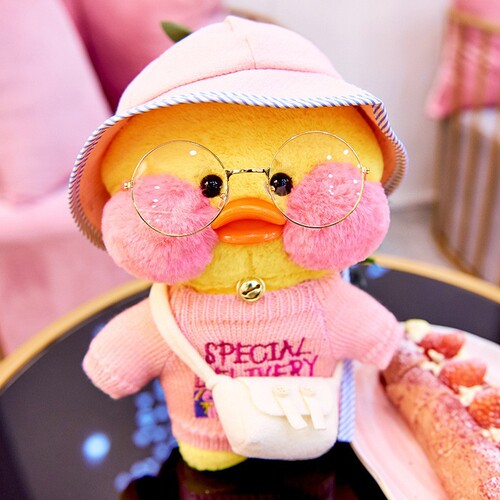 Internet celebrity girl heart little yellow duck doll ins plush toy hyaluronic acid duck doll birthday gift female doll