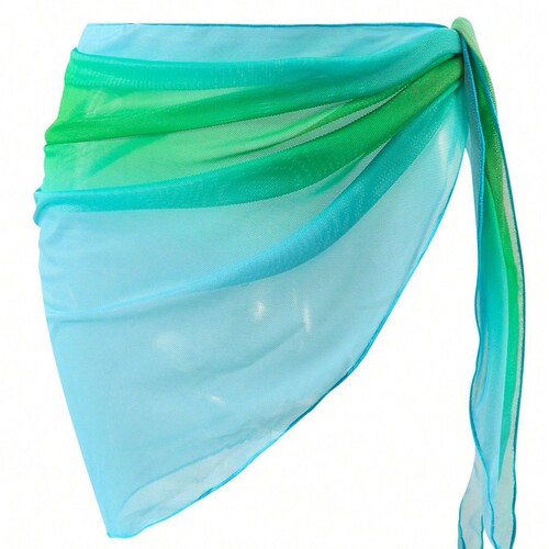 2025 New Cross-border European and American Vacation Loose Casual Vacation Bikini Beach Apron Gradient Color Multiple Colors 