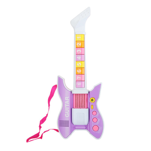 Cross-border children's musical instrument toys guitar with microphone children's microphone music early education intelligence development toys wholesale